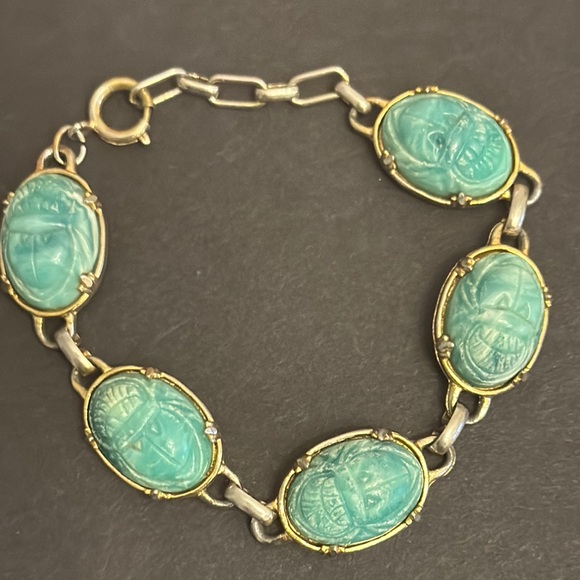 Vintage Scarab Bracelet - Picture 3 of 10